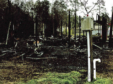 Fire at Cuevas Town Road